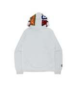 Bape Shark Tiger Hoodie White