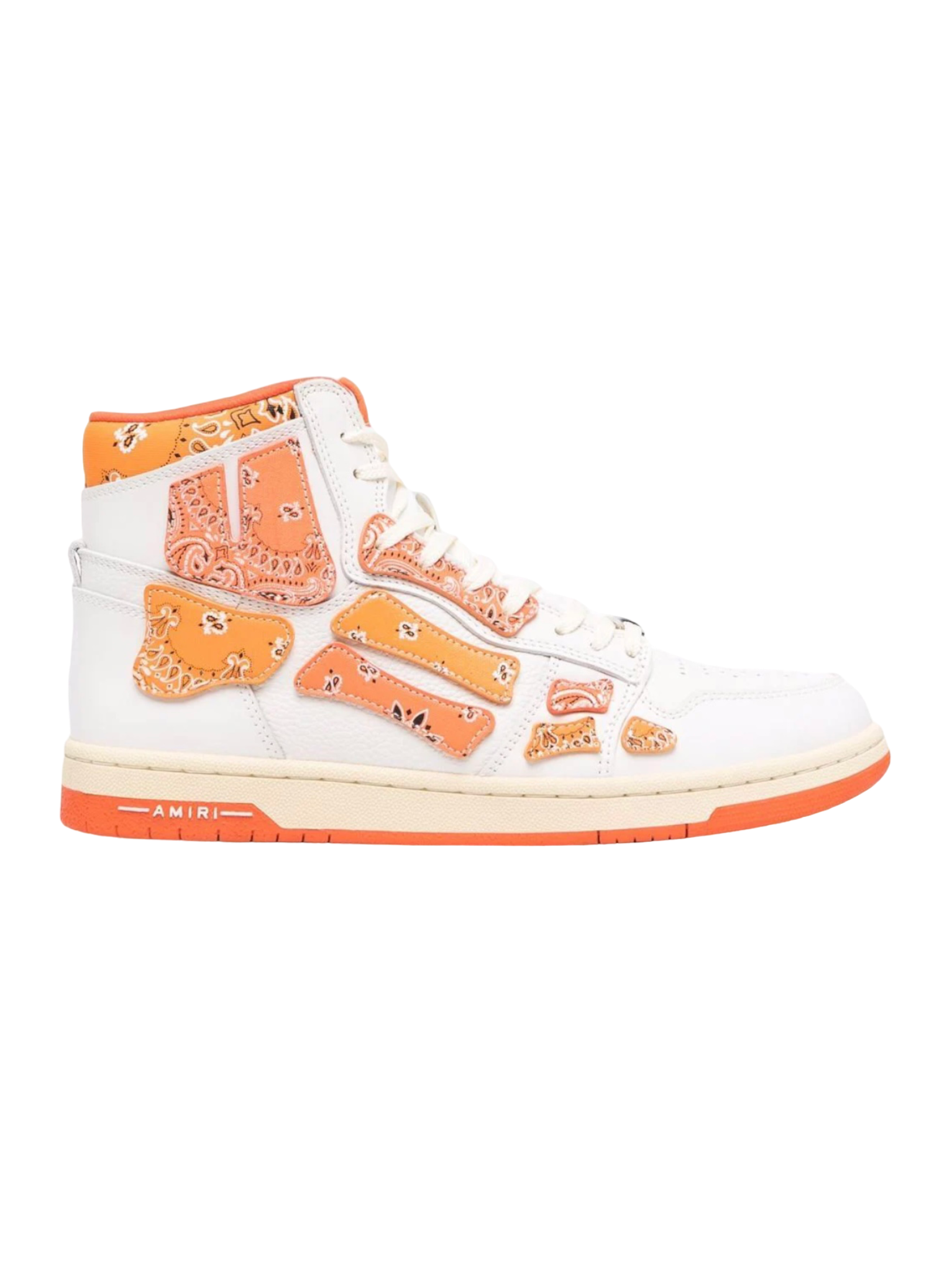 Bone Amiri High Top Orange/Cream