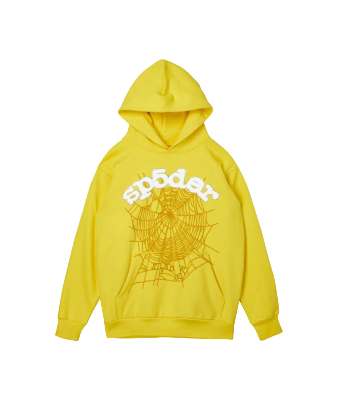 SP5der Worldwide Rhinestone Yellow Hoodie