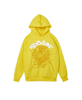 SP5der Worldwide Rhinestone Yellow Hoodie