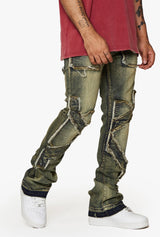 LAB DENIM Dark Wash Distressed