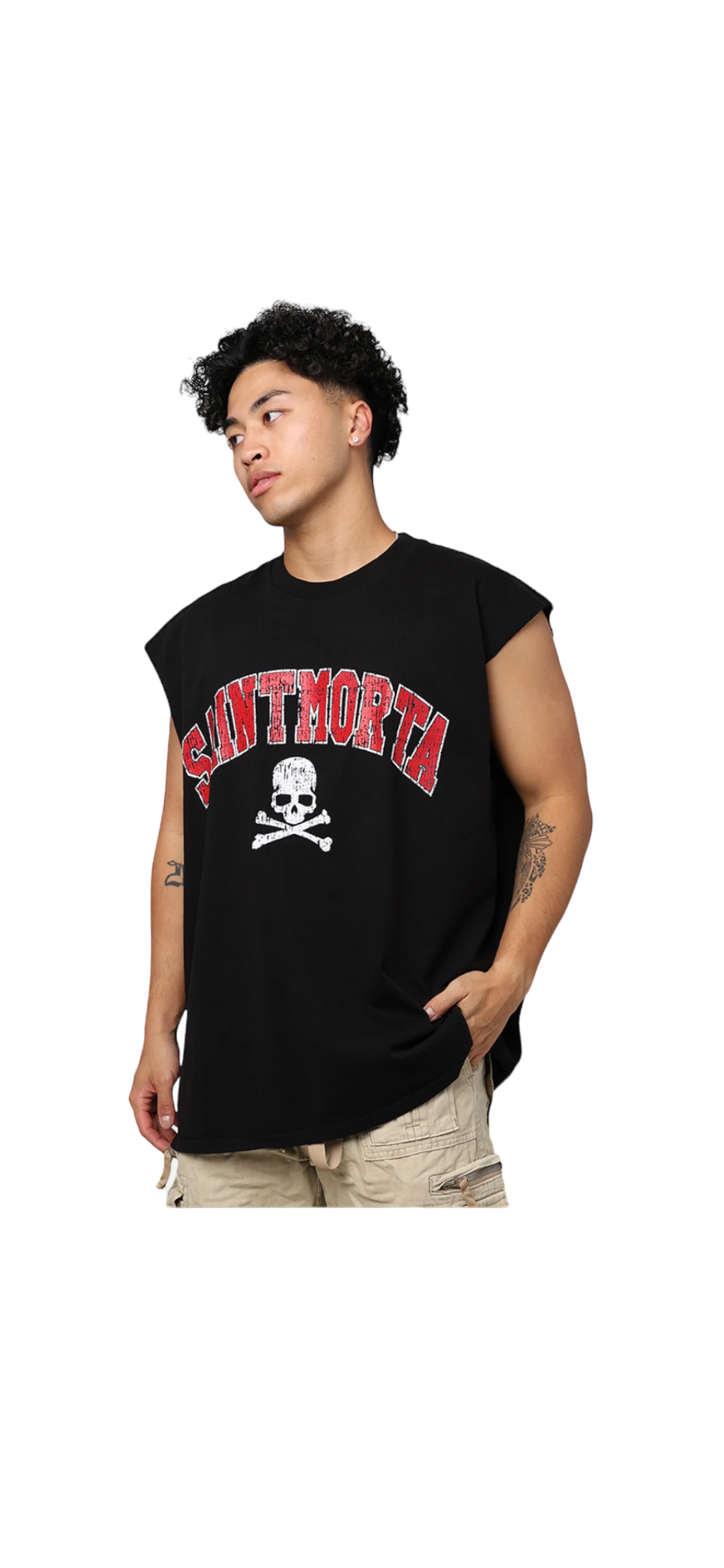 SM Skull Cut Off Tee