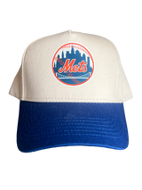 Hat Cream Met Blue Logo City