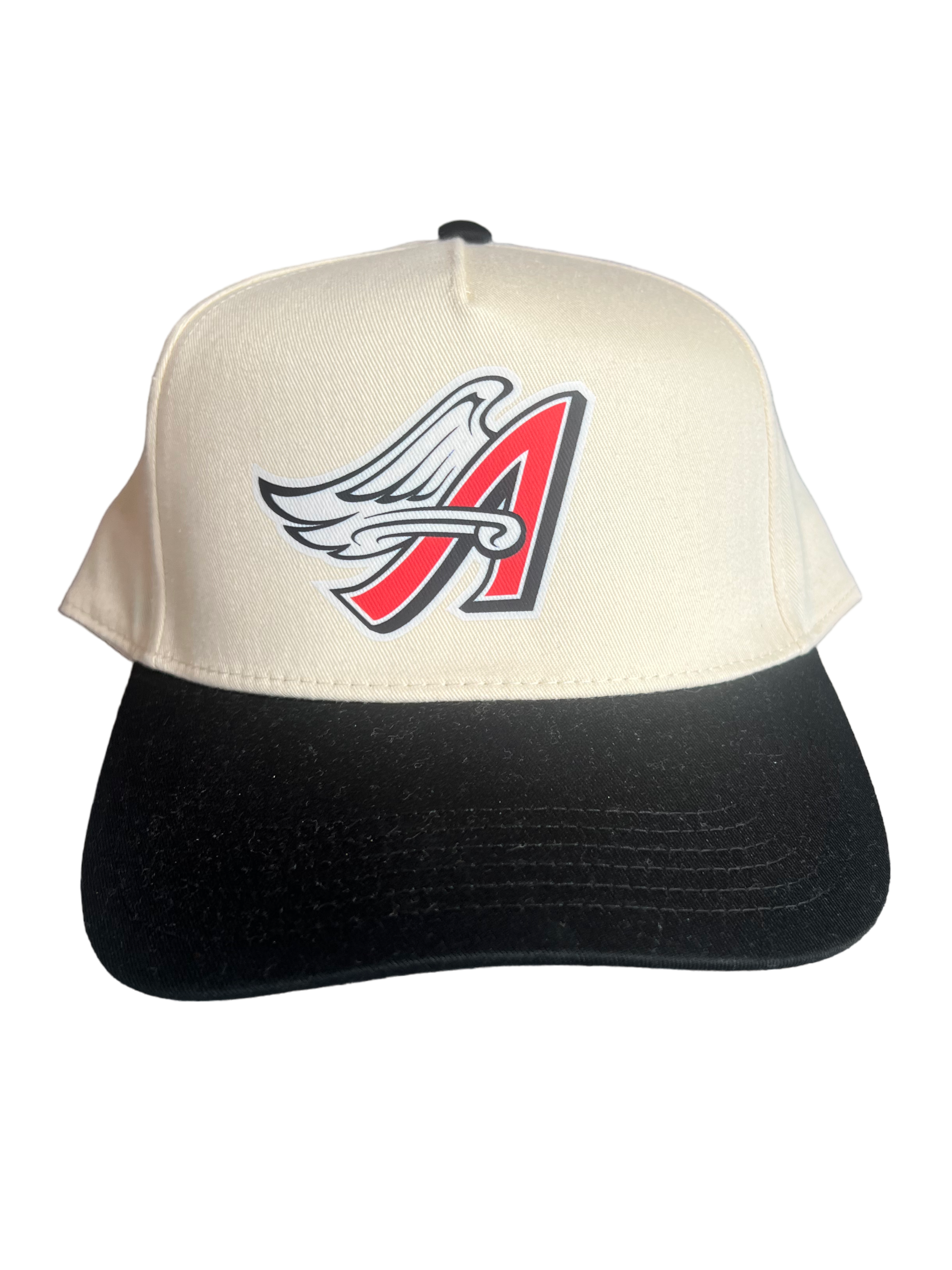 Hat Angel Cream/Red Wings Logo