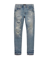 Purple P001 Light Wash Ripped Denim