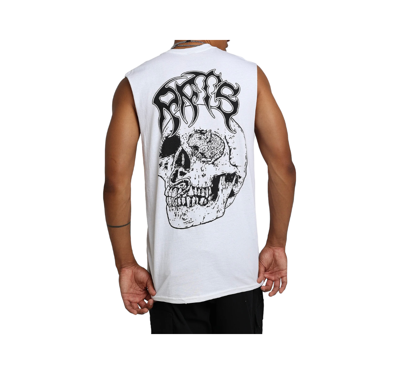 RGF Big Skull Cut Off White