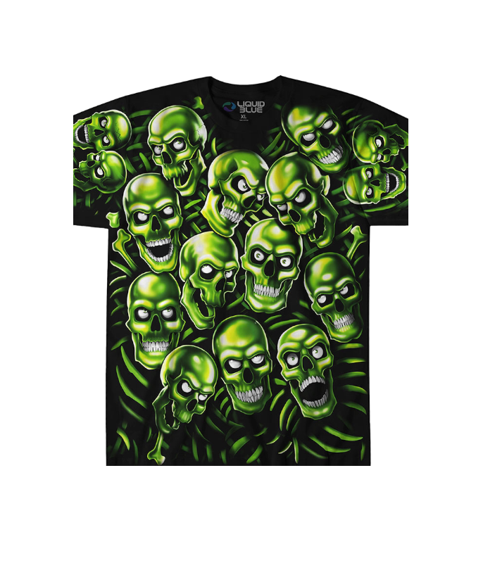 LB Green Skull Tee