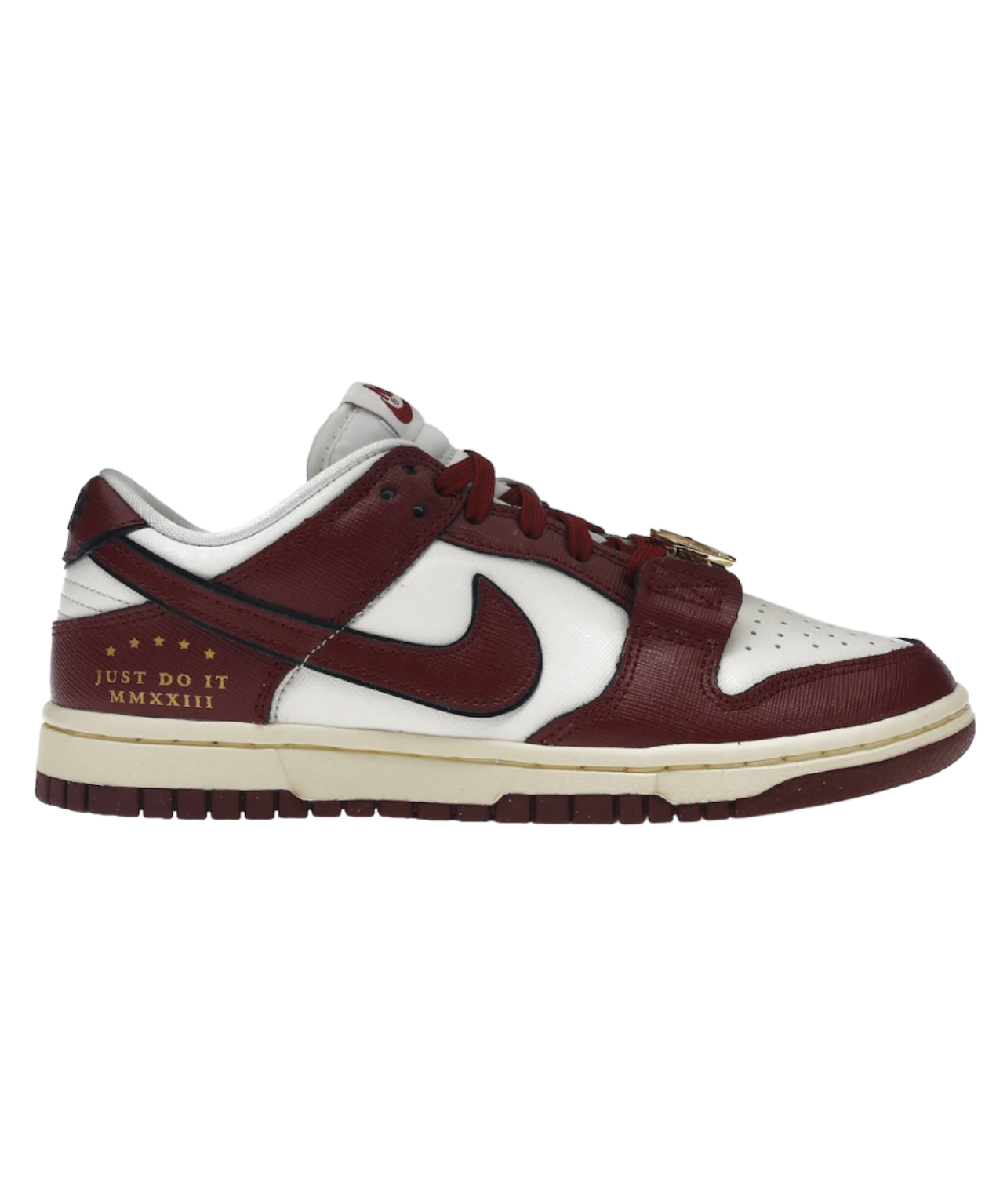 Nike Dunk Low Maroon Gold Ring