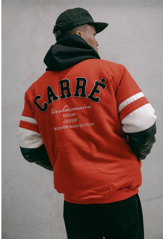 Carré Paris Letterman Jacket Red/White