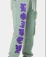 Loiter Patchwork Green Sweats