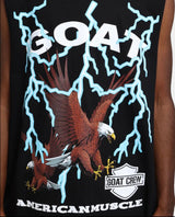 GOAT Cut Off Thunder Tee Black