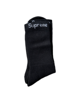 Supreme Socks Black One Pair