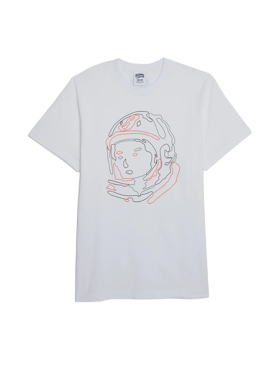 Billionaire White Helmet Tee Orange/Green