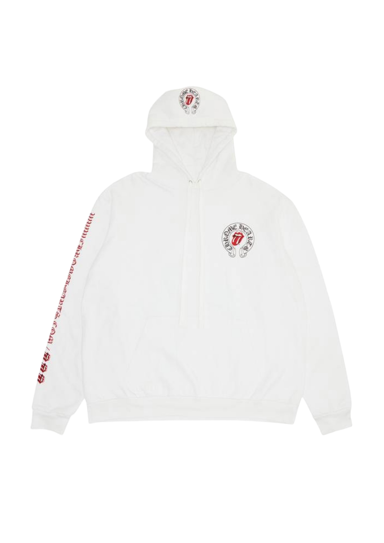 Chrome Hearts X Rolling Stones White Hoodie