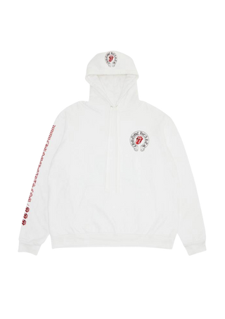 Chrome Hearts X Rolling Stones White Hoodie