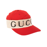 Designer Gucci Red Headband Cap (Pre-Owned)