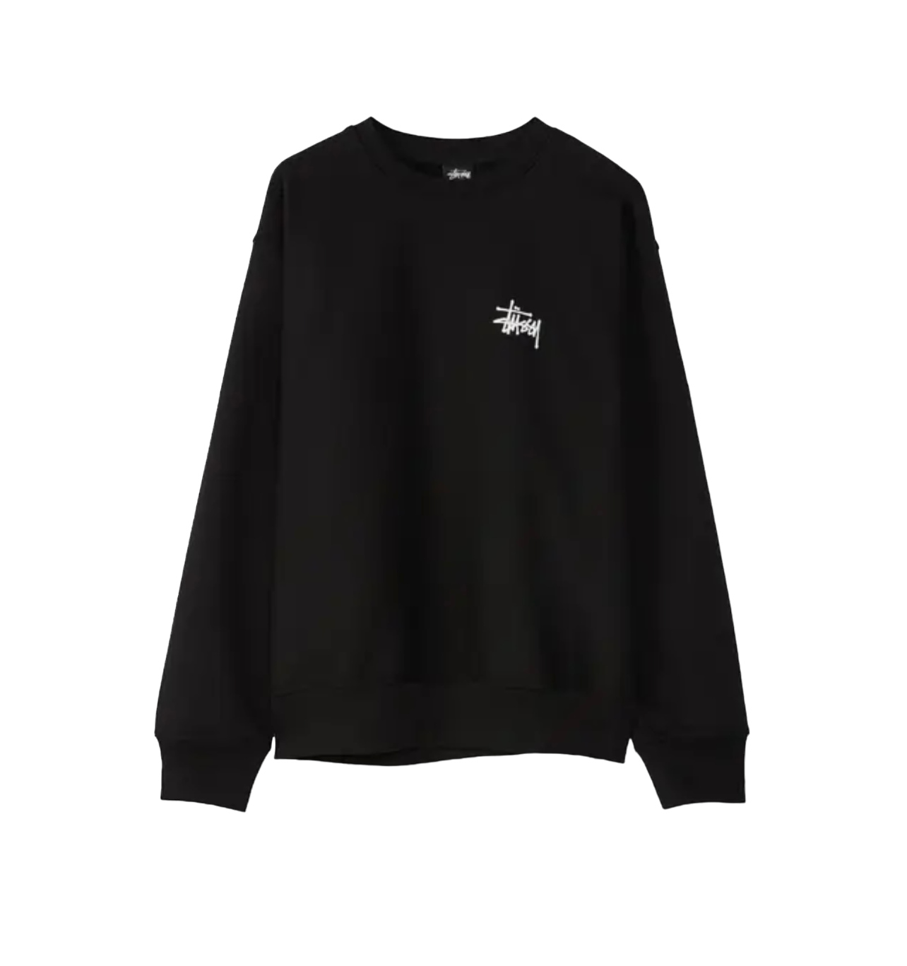 Stussy Black White Pop Up Exclusive Crewneck