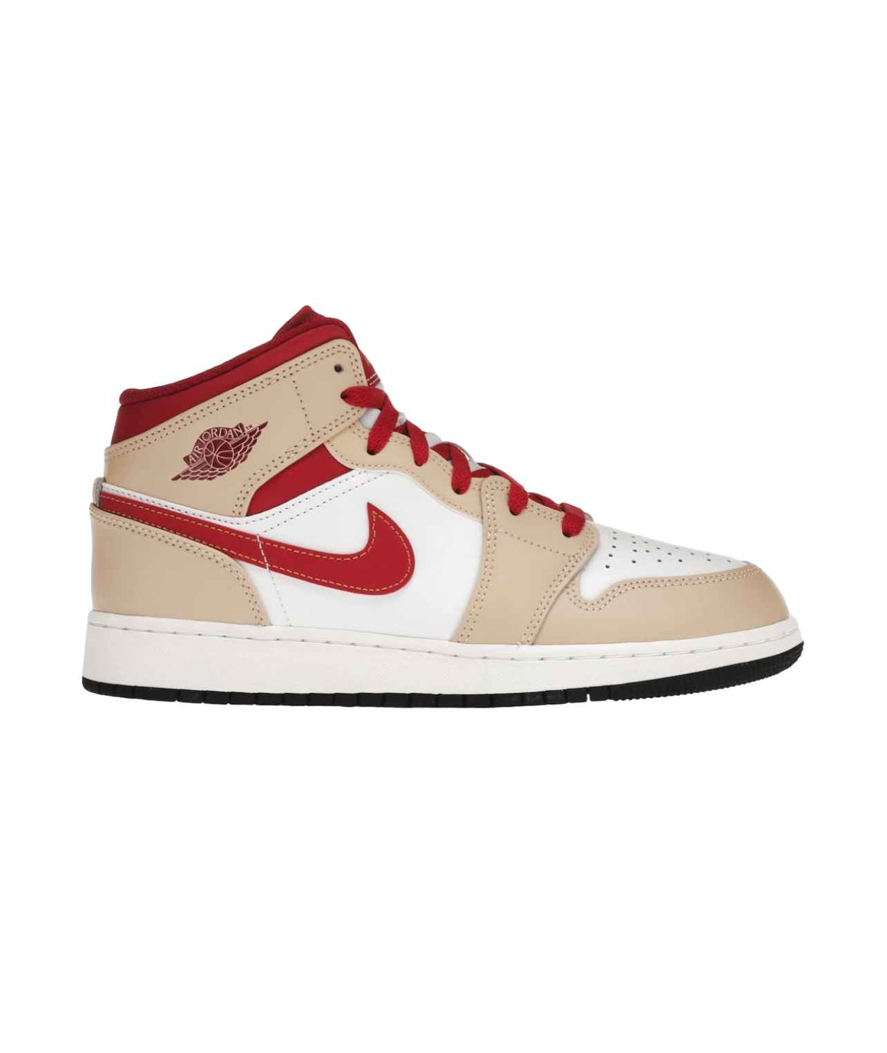 Jordan 1 Mid Cream/Red