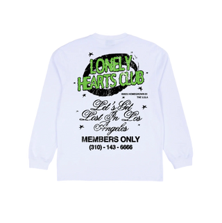 Lonely Hearts Club Lost In LA Long-sleeve Tee White