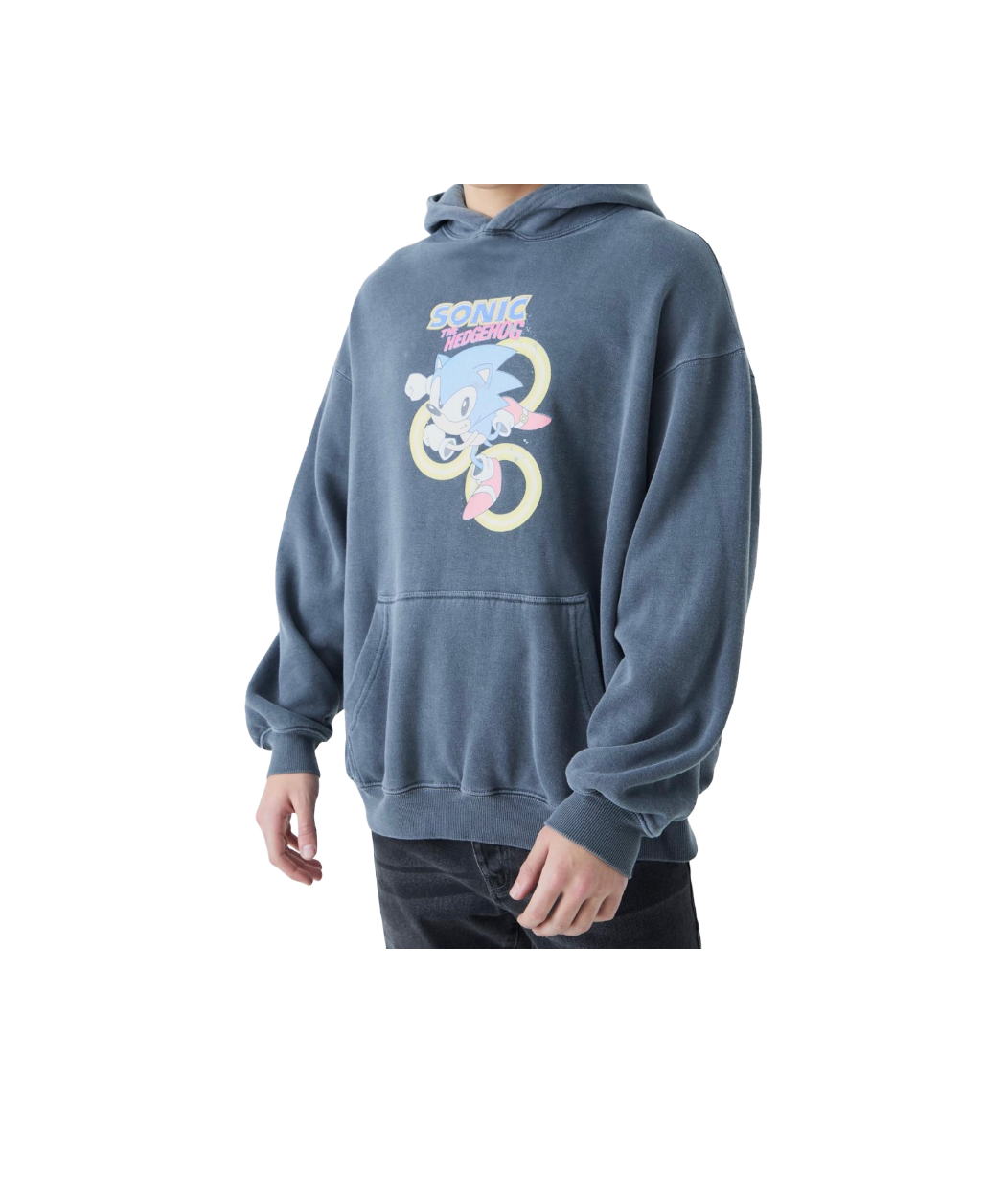 Sonic Rings Licensed Vintage Wash Hoodie