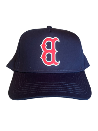 Boston Navy/Red Upside Down Logo Hat OS Fits All