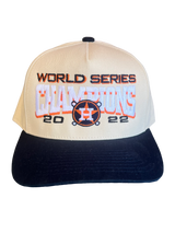 Houston World Series Hat Cream Logo