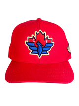 Red World Series Leaf Blue Snap Back Hat OS Fits All