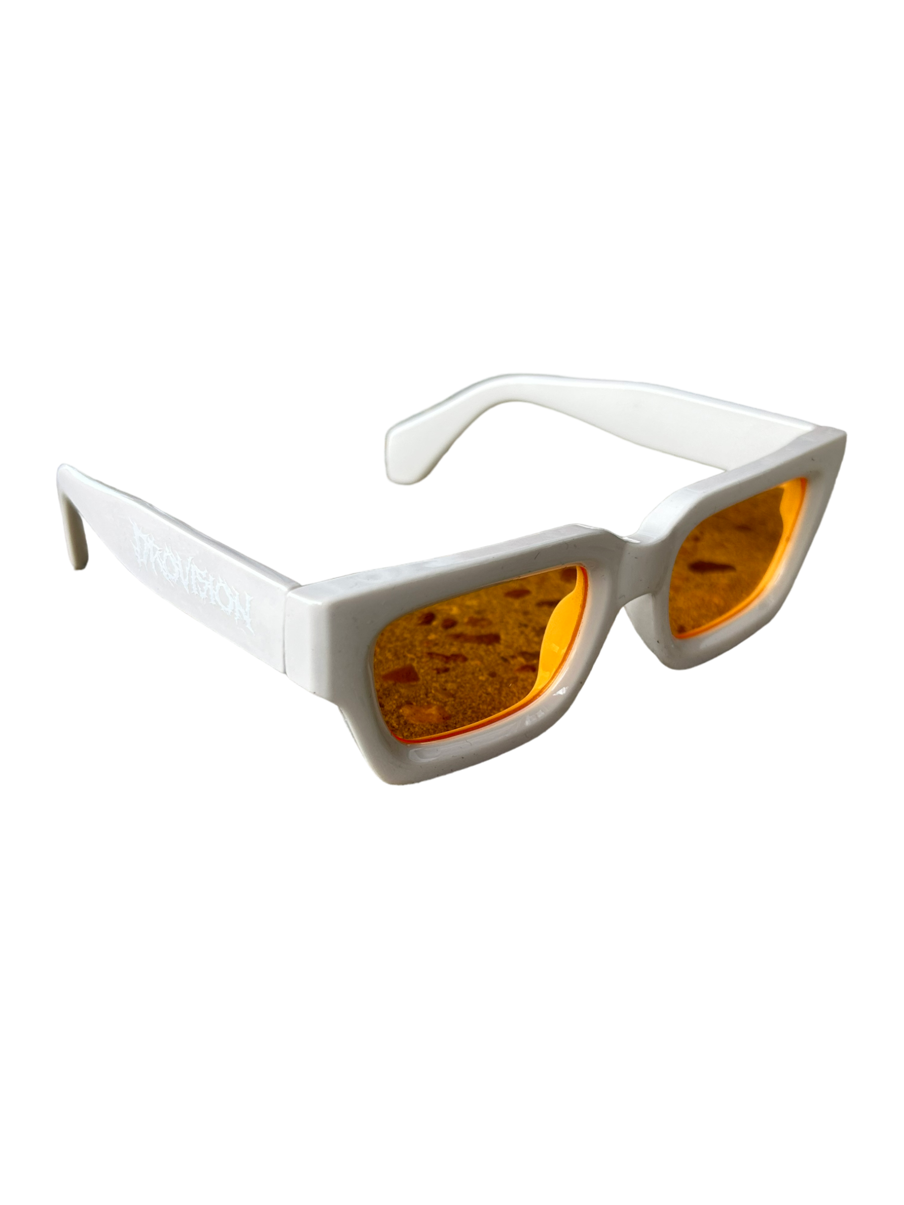 DroVision Orange Lense Square Frames